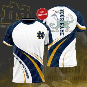 Personalized Notre Dame Fighting Irish Unisex 3D T-Shirt TGI169