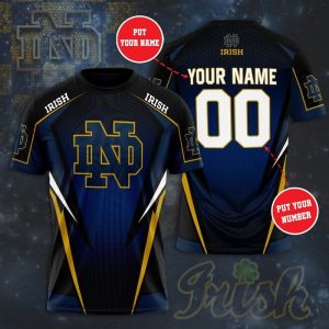 Personalized Notre Dame Fighting Irish Unisex 3D T-Shirt TGI180