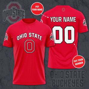Personalized Ohio State Buckeyes Unisex 3D T-Shirt TGI170