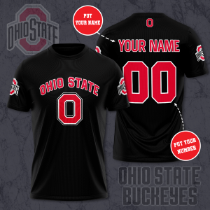 Personalized Ohio State Buckeyes Unisex 3D T-Shirt TGI171