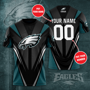 Personalized Philadelphia Eagles Unisex 3D T-Shirt TGI046