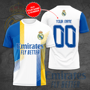 Personalized Real Madrid Unisex 3D T-Shirt TGI010