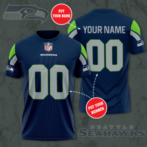 Personalized Seattle Seahawks Unisex 3D T-Shirt TGI039