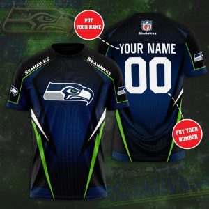 Personalized Seattle Seahawks Unisex 3D T-Shirt TGI040