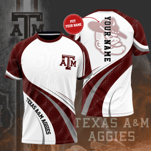 Personalized Texas A&M Aggies Unisex 3D T-Shirt TGI161