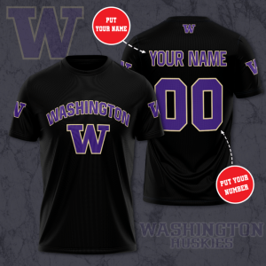 Personalized Washington Huskies Unisex 3D T-Shirt TGI152