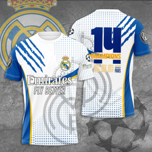 Real Madrid Unisex 3D T-Shirt TGI317