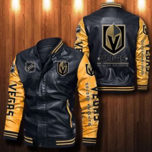 Vegas Golden Knights Leather Bomber Jacket  CTLBJ077