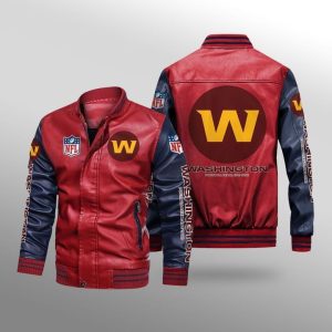 Washington Football Team Leather Bomber Jacket CTLBJ166