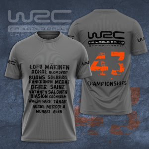 World Rally Championship Unisex 3D T-Shirt TGI650
