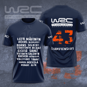 World Rally Championship Unisex 3D T-Shirt TGI651