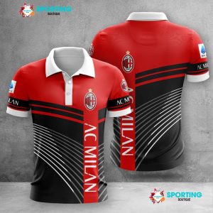 AC Milan Polo Shirt Golf Shirt 3D PLS757