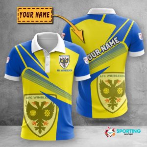 AFC Wimbledon Polo Shirt Golf Shirt 3D PLS367