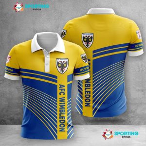 AFC Wimbledon Polo Shirt Golf Shirt 3D PLS546