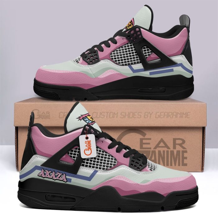 Akaza Jordan 4 Sneakers Anime Personalized Shoes JD323