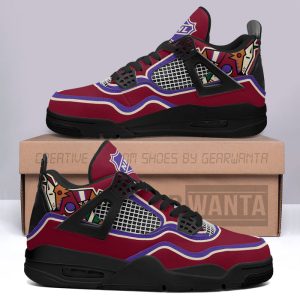 Arizona Coyotes Jordan 4 Sneakers Custom Shoes Personalized Shoes For Fans JD132