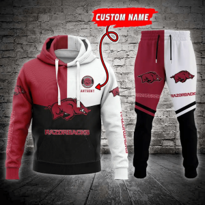 Arkansas Razorbacks Ncaa Combo Hoodie And Joggers Gift For Fans CHJ915