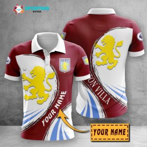 Aston Villa F.C Polo Shirt Golf Shirt 3D PLS2520