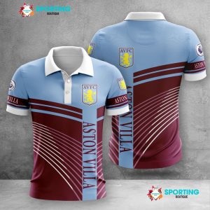 Aston Villa F.C Polo Shirt Golf Shirt 3D PLS771