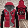 Atlanta Falcons NFL 3D Custom Name Down Filled Coat DFC001