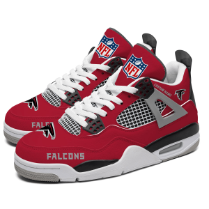Atlanta Falcons NFL Custom Name Jordan 4 Shoes Personalized Sneaker For Fan J4006