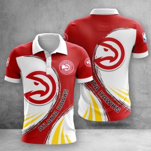 Atlanta Hawks Polo Shirt Golf Shirt 3D PLS2413