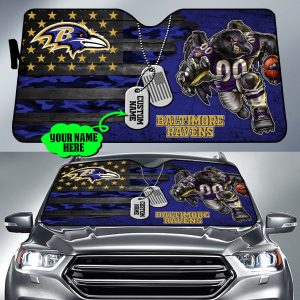 Baltimore Ravens NFL Car Sun Shade CSS0520