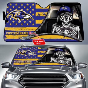 Baltimore Ravens NFL Football Team Car Sun Shade CSS0426