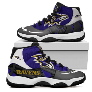 Baltimore Ravens New NFL 3D Air Jordan 11 Sneaker JD110348