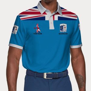 Barrow AFC Polo Shirt Golf Shirt 3D PLS1858