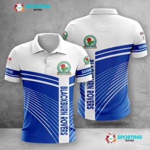 Blackburn Rovers Polo Shirt Golf Shirt 3D PLS534