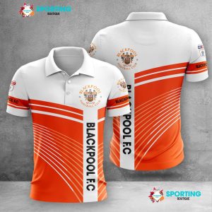 Blackpool F.C Polo Shirt Golf Shirt 3D PLS1453