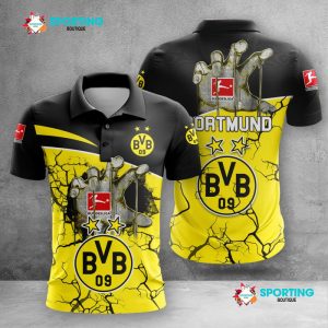 Borussia Dortmund Polo Shirt Golf Shirt 3D PLS1236