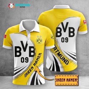 Borussia Dortmund Polo Shirt Golf Shirt 3D PLS2328