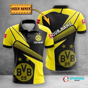 Borussia Dortmund Polo Shirt Golf Shirt 3D PLS508