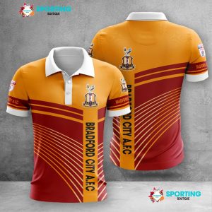 Bradford City Polo Shirt Golf Shirt 3D PLS1461