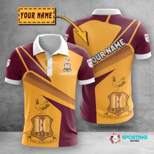 Bradford City Polo Shirt Golf Shirt 3D PLS361