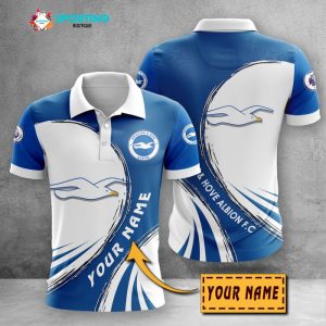 Brighton & Hove Albion F.C Polo Shirt Golf Shirt 3D PLS2514