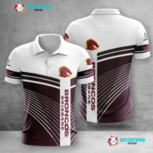 Brisbane Broncos Polo Shirt Golf Shirt 3D PLS1507