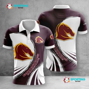 Brisbane Broncos Polo Shirt Golf Shirt 3D PLS2095