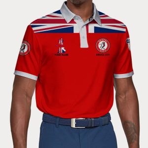 Bristol City Polo Shirt Golf Shirt 3D PLS1915