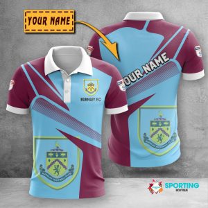 Burnley F.C Polo Shirt Golf Shirt 3D PLS387