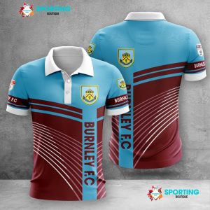 Burnley F.C Polo Shirt Golf Shirt 3D PLS542