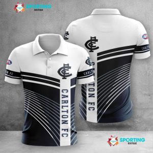 Carlton Football Club Polo Shirt Golf Shirt 3D PLS1522