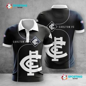 Carlton Football Club Polo Shirt Golf Shirt 3D PLS2008