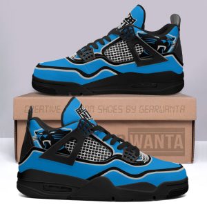 Carolina Panthers Jordan 4 Sneakers Custom Shoes Personalized Shoes For Fans JD144