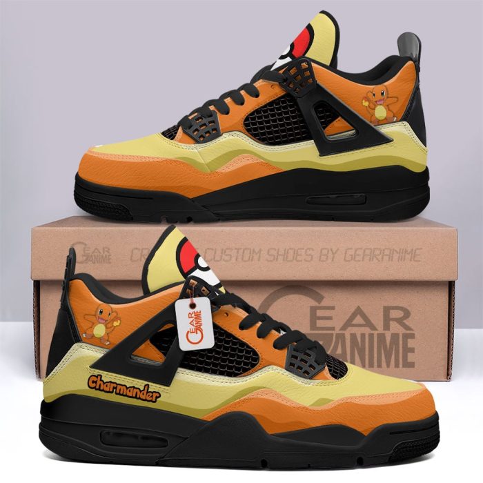 Charmander Anime Jordan 4 Sneakers Custom Personalized Shoes JD347