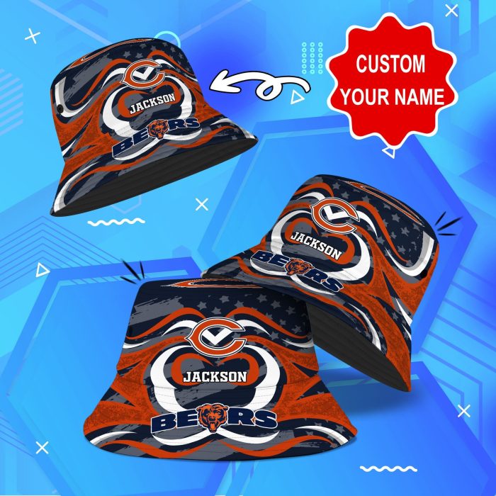 Chicago Bears NFL Bucket Hat Personalized SBH043