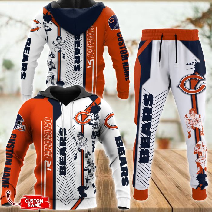 Chicago Bears NFL Combo Hoodie And Joggers Gift For Fans 2023 CHJ390