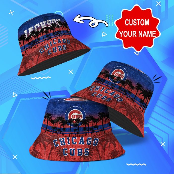 Chicago Cubs MLB Bucket Hat Personalized SBH266